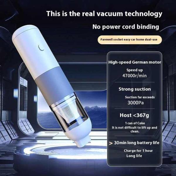 Super Powerful Mini Small Car Vacuum Cleaner Portable Multi-Functional Handheld with Large Suction for Household Use