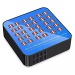High Power 300W 60Port Fast Usb Charging Station with 2.4A Output Phone Charge Socket Standard for Hotels Schools and Businesses