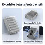 USB Charging Station 72W 6 Port USB C Charger with 45W PD Fast USB Multi Port Charger Dock for iPhone 16/15/14/13 iPad Tablets