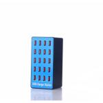 20-Port USB Charging Station 100W Desktop Phone Charger with QC2.0 ABS Material for Mobile Phone Multi Port USB Smart Charger