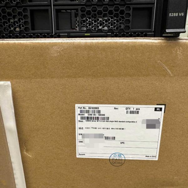 FusionServer 5288 V6 Server  RAID 0 4U Rack Server 32 DDR4 1800W 24LFF 3rd Generation Intel Xeon Gold 6354 3.00GHz