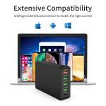 2022 Hot Sale 5 Ports QC3.0+PD Fast Charging Dock Station Charger Stand QC3.0 Fast Phone Charger for Mobile Phone