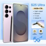 Wholesale Price New Style S25 Ultra Smartphone 7.3-Inch HD Screen 16GB+1TB Cellphone Multi-language Support Mobilephone