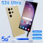 Global Version S24 Ultra High Quality 5G Android14 Smartphone 7.3inch HD Screen 16GB+1TB Face Unlock Mobile Phone