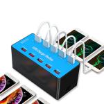 High Quality 100W Multi-Port Smart USB Charger 5v 2.4a CE Rohs FCC Approved 10-Port Mobile Phone & USB Charging Station