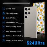 Europe's Best Seller S24 Ultra Android 14 Smartphone 7.3 Inch 108MP 120W Deca Core  16GB+1TB Dual Sim 4G5G Unlocked Mobile