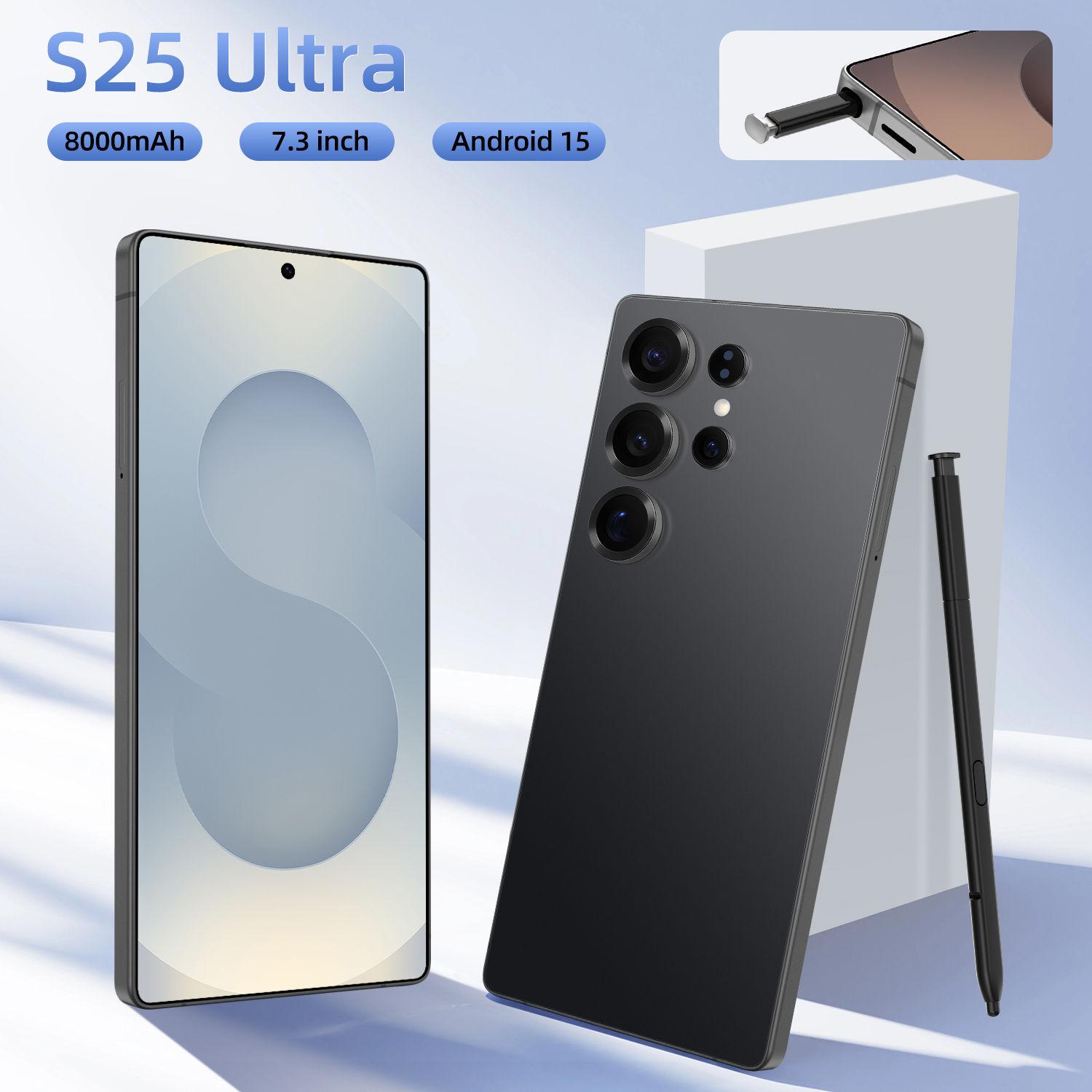 Wholesale Price New Style S25 Ultra Smartphone 7.3-Inch HD Screen 16GB+1TB Cellphone Multi-language Support Mobilephone