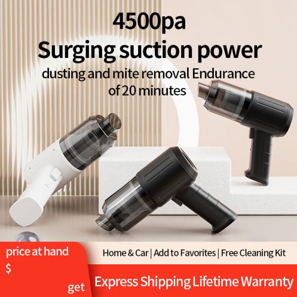 Portable Mini Cordless Handheld Vacuum Cleaner Rechargeable Blow Suction Machine Wet Dry Cleaning Application for Cars Electric