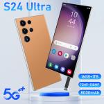 2024 S24 Ultra Android 14 Smartphone 7.3 Inch 16GB+1024GB Dual SIM 72+108MP HD Camera 5G Decacore CPU New 5G Mobile Phone