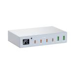 6-Port High Power 140W PD3.0 USB C Charger Fast Charging 100W Charger Digital Display Smart Charging Laptop PC Mobile Phones X6Q
