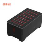 150W 30 Ports Multi USB Charger Multiple Devices Docking Station USB Charging Station 5V/2A Classroom for iPad Cell Phones