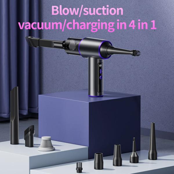 2025 Newest Rechargeable Auto Portable Vacuum Cleaner for Car Wireless Handheld Vacuum Cleaner Strong Power Cleaner for Home